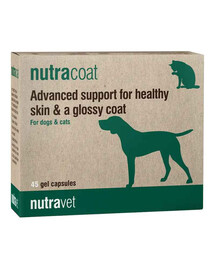 NUTRAVET Nutracoat 45 kapsúl pre zdravú kožu a srsť psov a mačiek
