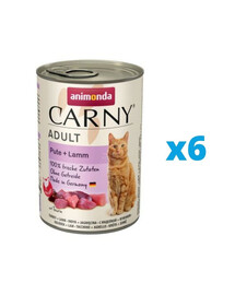 ANIMONDA Carny Adult morčacie a jahňacie 6 x 400 g