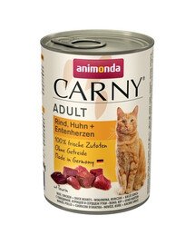 ANIMONDA Carny hovädzina/kura/kačacie srdce 400 g