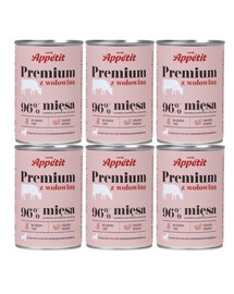 COMFY APPETIT PREMIUM Cat Beef 6x400 g
