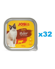 JOSERA JosiCat Hovädzia paštéta pre mačky 32x100g