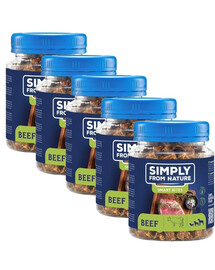 SIMPLY FROM NATURE Smart Bites Hovädzie tréningové maškrty 5x130 g