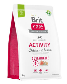 BRIT CARE Dog Sustainable Activity Chicken & Insekt 3 kg