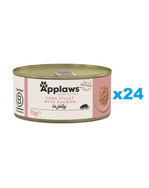 APPLAWS Cat Adult Tuna Fillet with Salmon in Jelly tuniak a losos v želé 24x70g