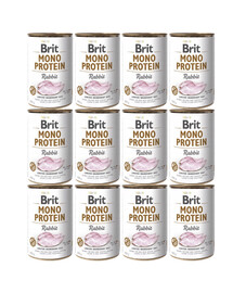 BRIT Mono Protein Rabbit 12x400 g monoproteínové krmivo pre králiky