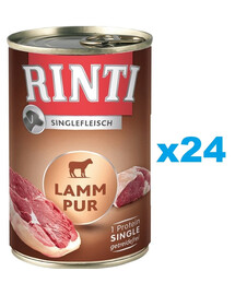 RINTI Singlefleisch Lamb Pure 24x400 g monoproteínové jahňacie