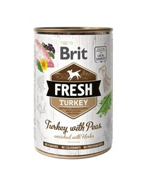 BRIT FRESH turkey & peas 400 g