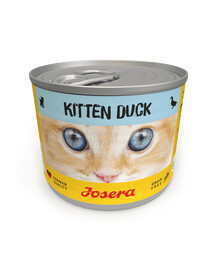 JOSERA Kitten Kachna mokré krmivo pro koťata plechovka 200g