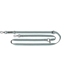 TRIXIE CityStyle smycz bawełna dla psa S–M: 2.00 m/13 mm jasnoszara