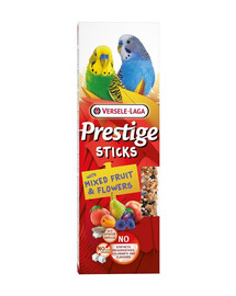 VERSELE-LAGA Prestige Sticks 2 tycinky so zmesou ovocia a kvetov pre malé papagáje 60g