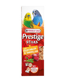 VERSELE-LAGA Prestige Sticks 2 tycinky so zeleninou a púpavou pre malé papagáje 60g