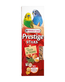 VERSELE-LAGA Prestige Sticks 2 tyčinky s vajíčkami a tymianom pre malé papagáje 60g