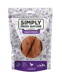 SIMPLY FROM NATURE Meat Strips Kuracie stripsy pre psov 80 g