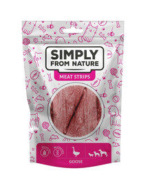 SIMPLY FROM NATURE Meat Strips Husacie stripsy pre psov 80 g