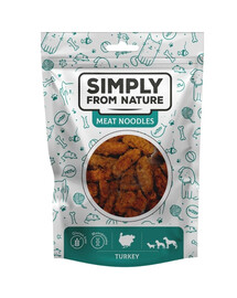 SIMPLY FROM NATURE Meat Noodles Morčacie rolky pre psov 80 g