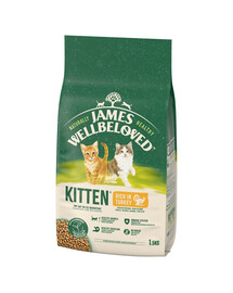 JAMES WELLBELOVED Kitten 1,5 kg Kompletné suché krmivo pre mačiatka