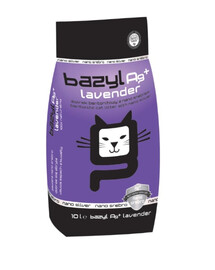 BAZYL Ag+ Lavender 10 L bentonitové stelivo s nano striebrom s vôňou levandule pre mačky