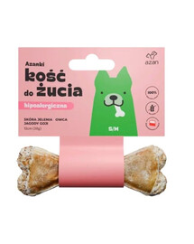 AZANKI Kosť z jelenieho kože pre psa S/M 12cm