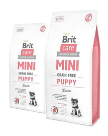BRIT Care Mini Grain Free Mini Puppy lamb 2 x 7 kg