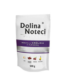 DOLINA NOTECI Premium bohatá na králika s brusnicami 10 x 500 g