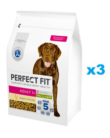 PERFECT FIT Adult 1+ Kompletné krmivo pre dospelých psov veľkých plemien, bohaté na kuracie mäso, 2,6 kg