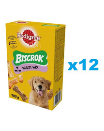 PEDIGREE Multi Mix Biscrok maškrta pre psov 12x500 g