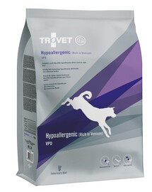 TROVET Hypoalergénne krmivo pre psov s jelením 3 kg