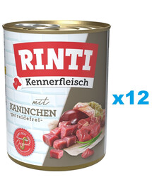 RINTI Kennerfleisch Rabbit králik 12x800 g