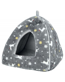 TRIXIE Świąteczne Legowisko Zamknięte Rudolf 38 × 35 × 38 cm