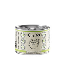 GUSSTO Cat Fresh Chicken Prawns mokré krmivo pre mačky kuracie mäso s krevetami 200 g