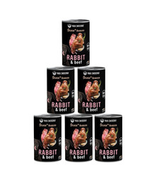 PAKA ZWIERZAKA Seventh Heaven  6x400 g S králikom a hovädzinou