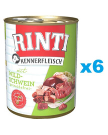 RINTI Kennerfleisch Wild boar Kanec 6x400 g