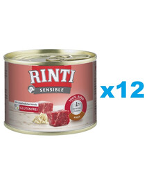 RINTI Sensible Hovädzie mäso s ryžou 12x185 g