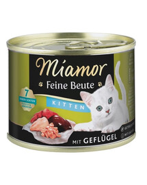 MIAMOR Feine Beute Kitten Poultry s hydinou pre mačiatka 185g