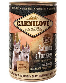CARNILOVE Dog Puppies Wild Meat Salmon & Turkey 400g