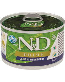 N&D DOG Prime Adult Lamb & Blueberry Mini 140 g