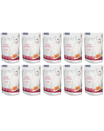 DOLINA NOTECI PIPER Animals pre mačky s lososom 10x100 g