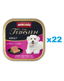 ANIMONDA Vom Feinsten Adult indyk i jagnięcina 22x150 g