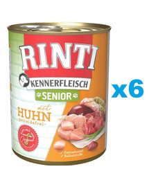 RINTI Kennerfleish Senior Chicken 6x800 g