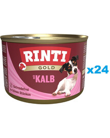RINTI Gold Veal Mini 24×185 g Teľacie mäso pre psy malých plemien