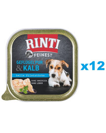 RINTI Feinest Poultry Pure&Veal tacka drób i cielęcina 12x150 g