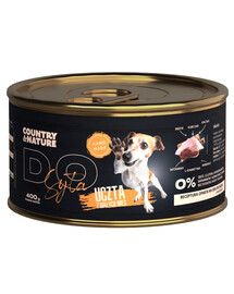 COUNTRY&NATURE Hody z bieleho mäsa mokré krmivo pre suché psy 400 g