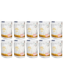 PIPER Animals Adult Chicken mokré krmivo pre mačky 10x100 g