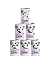PAKA ZWIERZAKA PEPE Rabbit 6x400g Králik