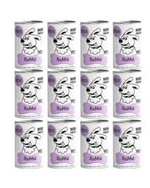 PAKA ZWIERZAKA PEPE Rabbit 12x400g Králik