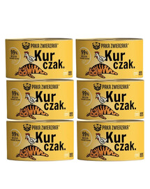 PAKA ZWIERZAKA Kuracie krmivo pre mačky 6x200 g