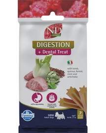 FARMINA N&D Quinoa Dental Treat Digestion Mini 60 g (7 ks) Dentálna maškrta pre psov malých plemien