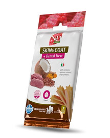 FARMINA N&D Quinoa Dental Treat Skin & Coat Venison Medium/Maxi 100 g (7 ks) Dentálna maškrta pre stredné a veľké psy