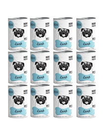 PAKA ZWIERZAKA PEPE 12x400 g Krmivo s jahňacinou