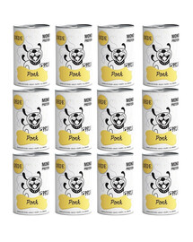 PAKA ZWIERZAKA PEPE Pork 99% 12x400g Bravčová konzerva